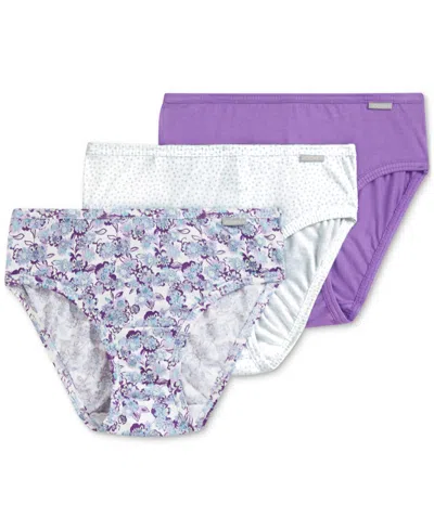 Jockey Elance Bikini Underwear 3 Pack 1489 In Purple