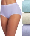 Jockey Elance Breathe Hipster Underwear 3 Pack 1540, Also Available In Extended Sizes In Violet Veil,sandy Shimmer,minty Mist