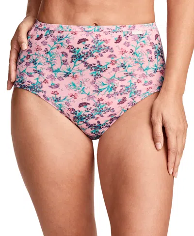 Jockey Elance Brief 3 Pack Underwear 1484, 1486 Extended Sizes In Pink