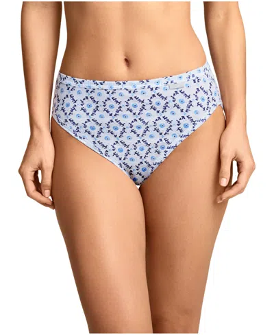 Jockey Elance French Cut 3 Pack Underwear 1485 1487, Extended Sizes In Blue