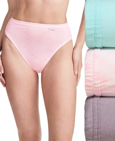 Jockey Elance French Cut 3 Pack Underwear 1485 1487, Extended Sizes In Multi