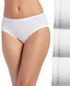 Jockey Elance Hipster Underwear 3 Pack 1482 1488, Also Available In Plus Sizes In White,white,white