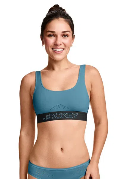 Jockey Everactive Ventracool Air Low-impact Sports Bra In Blue