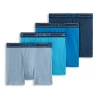 Jockey Everyday Casual Lightweight Cotton Blend Mens Boxer Briefs 2544 In Blue