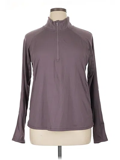 Pre-owned Jockey Fleece Jacket In Purple