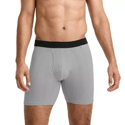 Jockey Hypersoft Mens 3 Pack Boxer Briefs 4829 In Gray