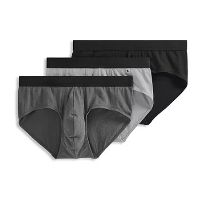 Jockey Hypersoft Mens 3 Pack Briefs 4831 In Gray