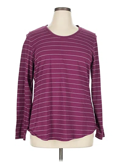 Pre-owned Jockey Long Sleeve T-shirt In Burgundy
