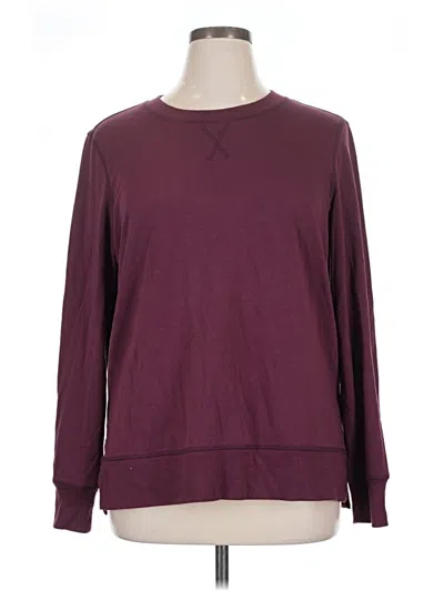 Pre-owned Jockey Long Sleeve T-shirt In Burgundy