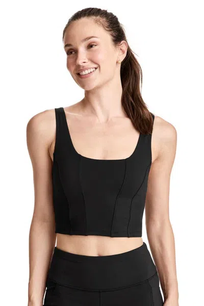 Jockey Longline Low Impact Sports Bra In Black