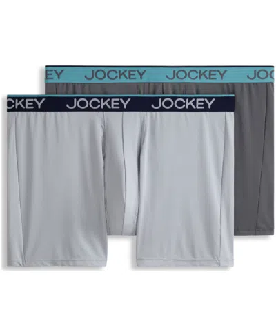 Jockey Men's 2-pack Chafe-proof Micro Boxer Briefs In Multi