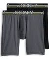Jockey Men's 2-pack Infinite Cool Long Leg Boxer Briefs In Multi