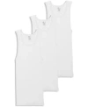 Jockey Men's 3-pack Cotton Crewneck Tank Tops In White