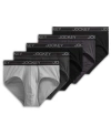 JOCKEY MEN'S 5-PK. LIGHTWEIGHT COTTON-BLEND LOGO BRIEFS