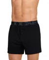 Jockey Men's Activeblend Moisture-wicking 5" Boxers In Black