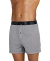 Jockey Men's Activeblend Moisture-wicking 5" Boxers In Small Grid