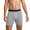 Jockey Mens 3 Pack Boxer Briefs 4829 In Gray
