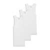 Jockey Mens Scoop Neck Sleeveless 3 Pack Big Tank In White