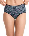 Jockey No Panty Line Promise Hip Brief Underwear 1372, Extended Sizes In Multi