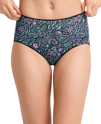 Jockey No Panty Line Promise Hip Brief Underwear 1372, Extended Sizes In Multi