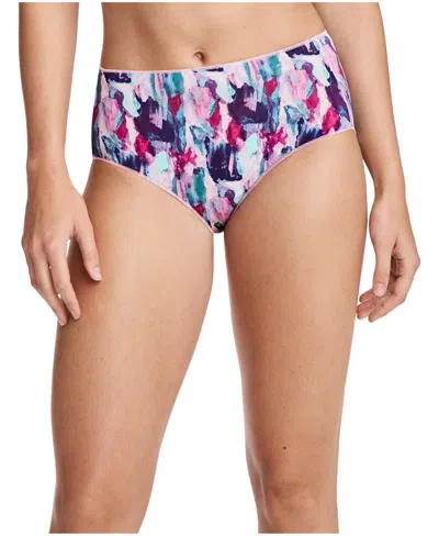 Jockey No Panty Line Promise Hip Brief Underwear 1372, Extended Sizes In Purple
