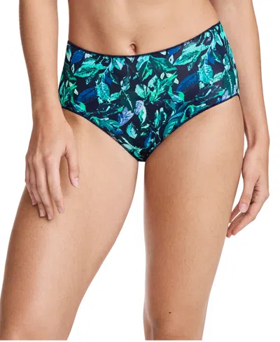 Jockey No Panty Line Promise Hip Brief Underwear 1372, Extended Sizes In Blue