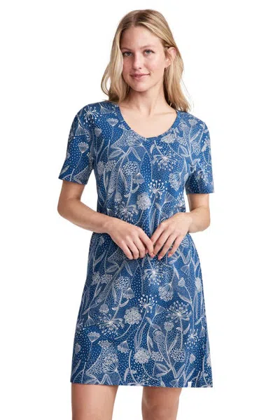 Jockey Organic Cotton Stretch Sleep Shirt In Dandelion Dance
