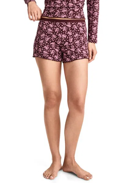 Jockey Pointelle Cotton Stretch Sleep Short In Multi