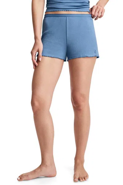 Jockey Pointelle Cotton Stretch Sleep Short In Harbor Blue