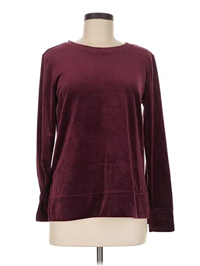 Pre-owned Jockey Pullover Sweater In Burgundy