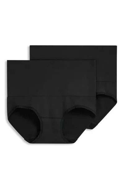 Jockey Skimmies Seamfree Tummy Smoothing Brief In Black