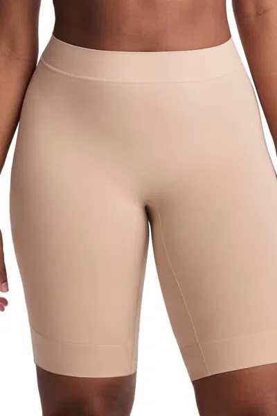 Jockey Skimmies Seamfree Ultralight Smoothing Full-thigh Slipshort In Neutral