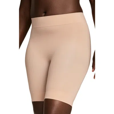 Jockey Skimmies Seamfree Ultralight Smoothing Mid-thigh Slipshort In Neutral
