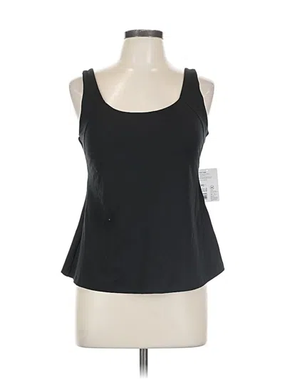 Pre-owned Jockey Sleeveless Top Black Scoop Neck Tops