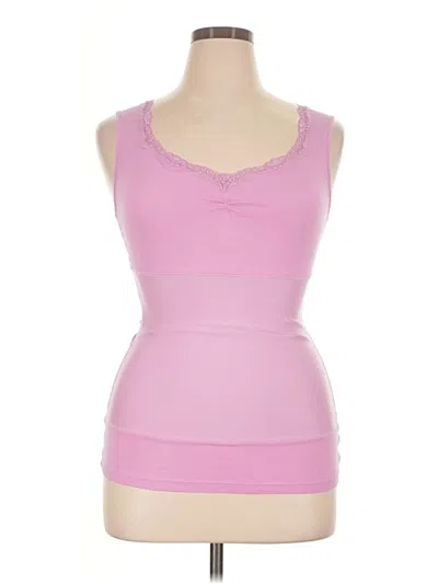 Pre-owned Jockey Sleeveless Top Pink Sweetheart Neckline Tops