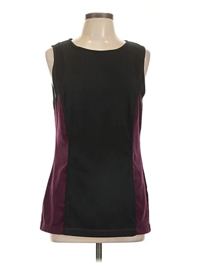 Pre-owned Jockey Sleeveless T-shirt In Burgundy