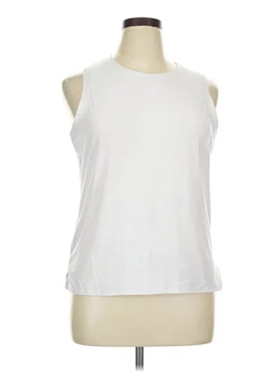 Pre-owned Jockey Sleeveless T-shirt In White