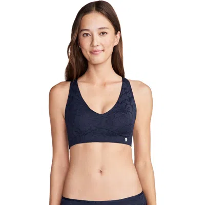 Jockey Smooth Touch Lace Bralette In Blue