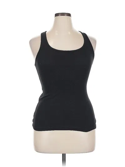 Pre-owned Jockey Tank Top Black Halter Neckline Tops