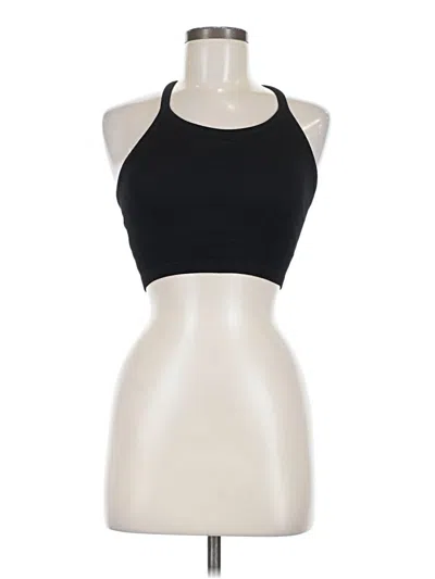 Pre-owned Jockey Tank Top Black Halter Neckline Tops