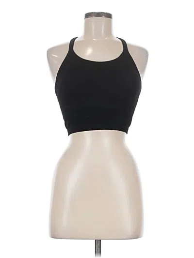 Pre-owned Jockey Tank Top Black Halter Neckline Tops