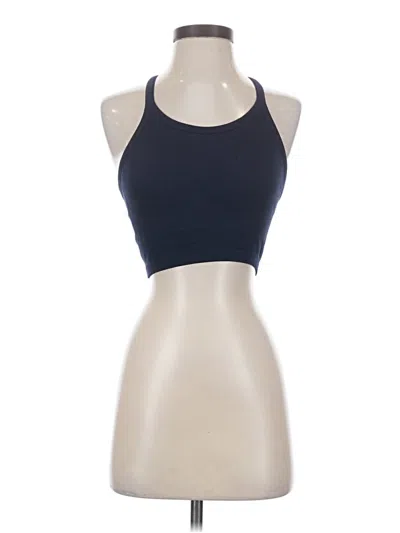 Pre-owned Jockey Tank Top Blue Halter Neckline Tops