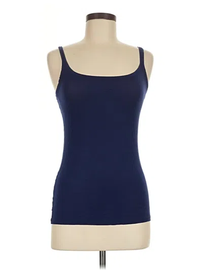 Pre-owned Jockey Tank Top Blue Strapless Neckline Tops