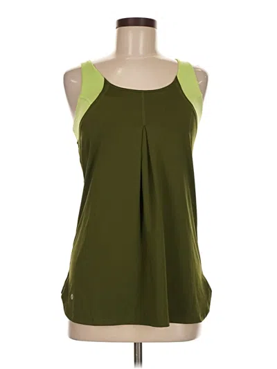 Pre-owned Jockey Tank Top Green Halter Neckline Tops