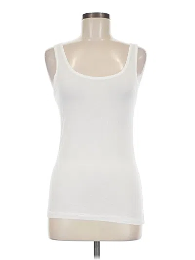 Pre-owned Jockey Tank Top Ivory Halter Neckline Tops
