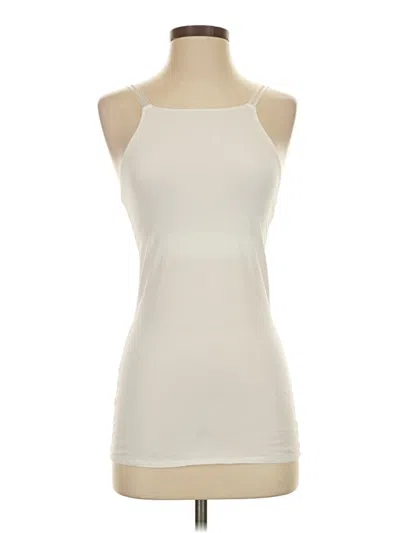 Pre-owned Jockey Tank Top Ivory Halter Neckline Tops