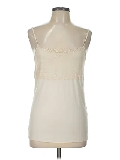 Pre-owned Jockey Tank Top Ivory Strapless Neckline Tops