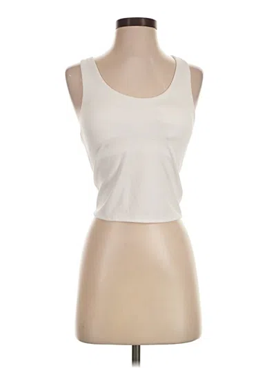 Pre-owned Jockey Tank Top Ivory Strapless Neckline Tops