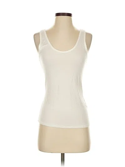 Pre-owned Jockey Tank Top Ivory Strapless Neckline Tops In White