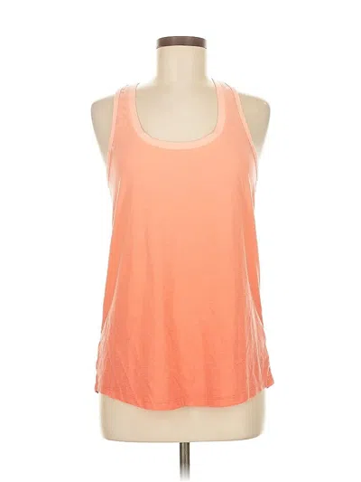 Pre-owned Jockey Tank Top Orange Halter Neckline Tops